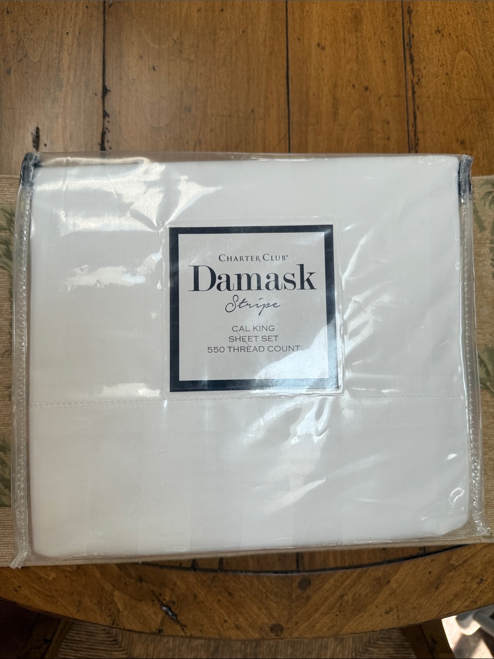 Charter Club Damask Stripe California King Sheet Set